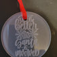Engraved 3" Glass Ornaments